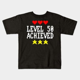 Level 50 Achieved Kids T-Shirt